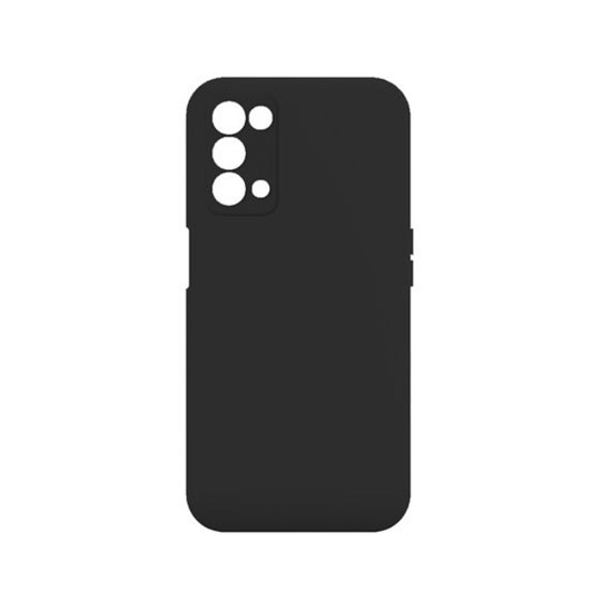 Silicone Case with Camera Shield for Oppo A74 5g Black